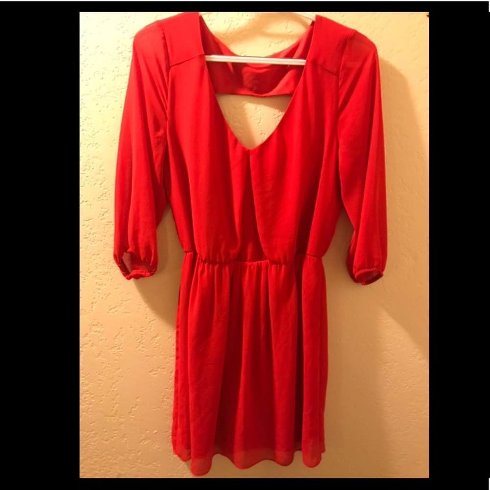 Red dress